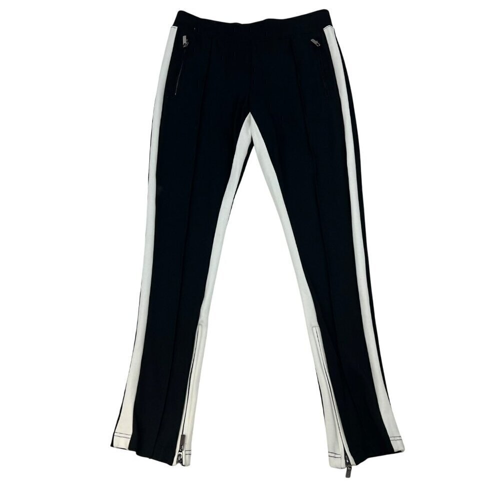 Hilary Radley Pants Women’s Size Medium Black/White Skinny Ankle Zip